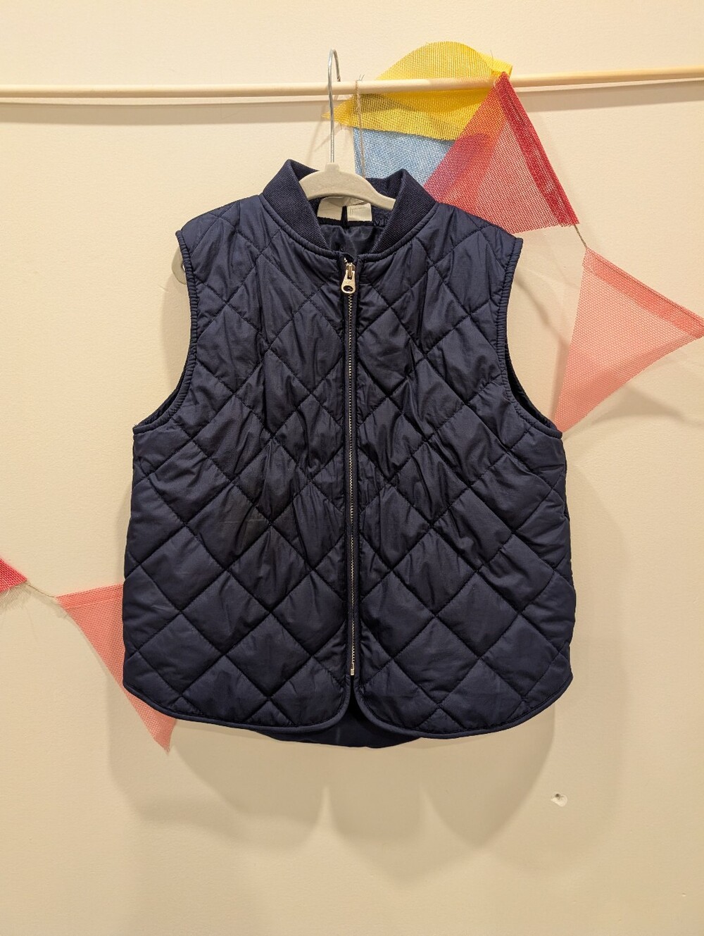 Arket Kids Navy Quilted Vest Size 2-4